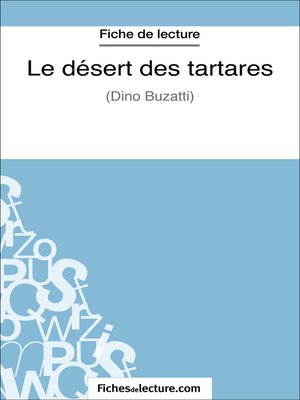 cover image of Le désert des tartares